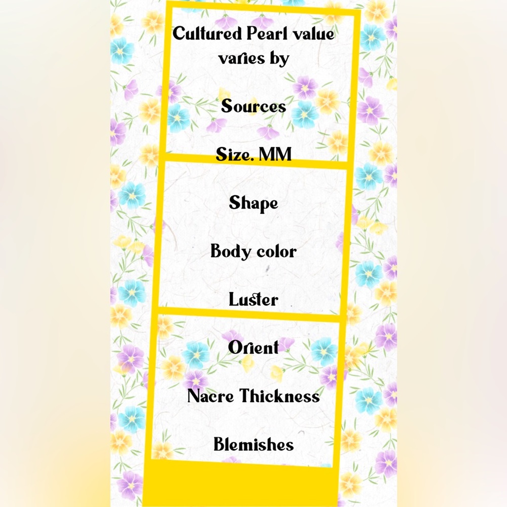 8 factors to value Cultured Pearls.